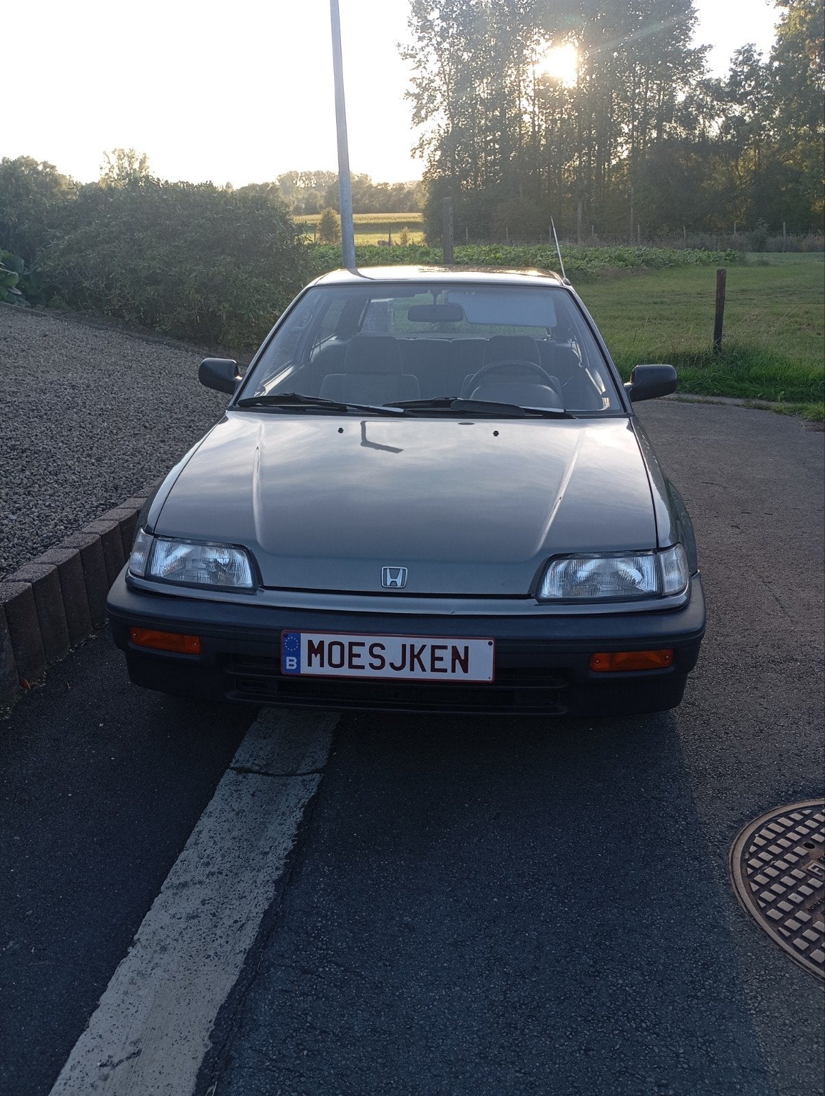 Honda Civic van 1991 met slechts 67000 km, Autos, Argent ou Gris, Achat, Automatique, Particulier