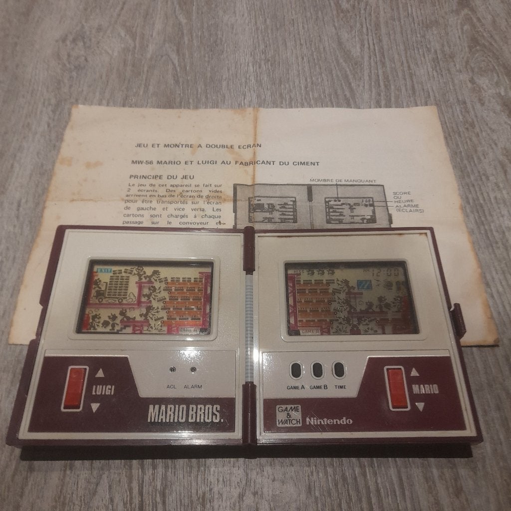 Nintendo Game & Watch: Mario Bros. (model MW-56).1983, Ophalen of Verzenden, Gebruikt
