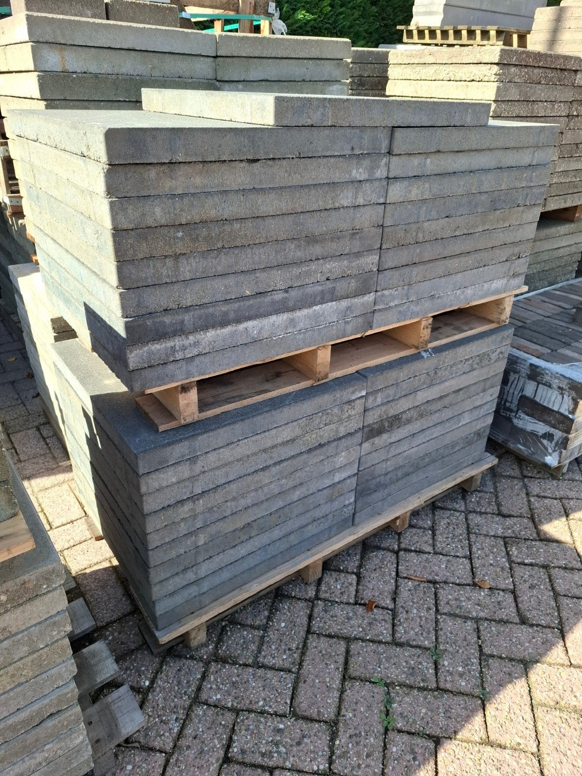 57,5m² 50x50 terrastegels Antraciet, Enlèvement, Tuiles de terrasse