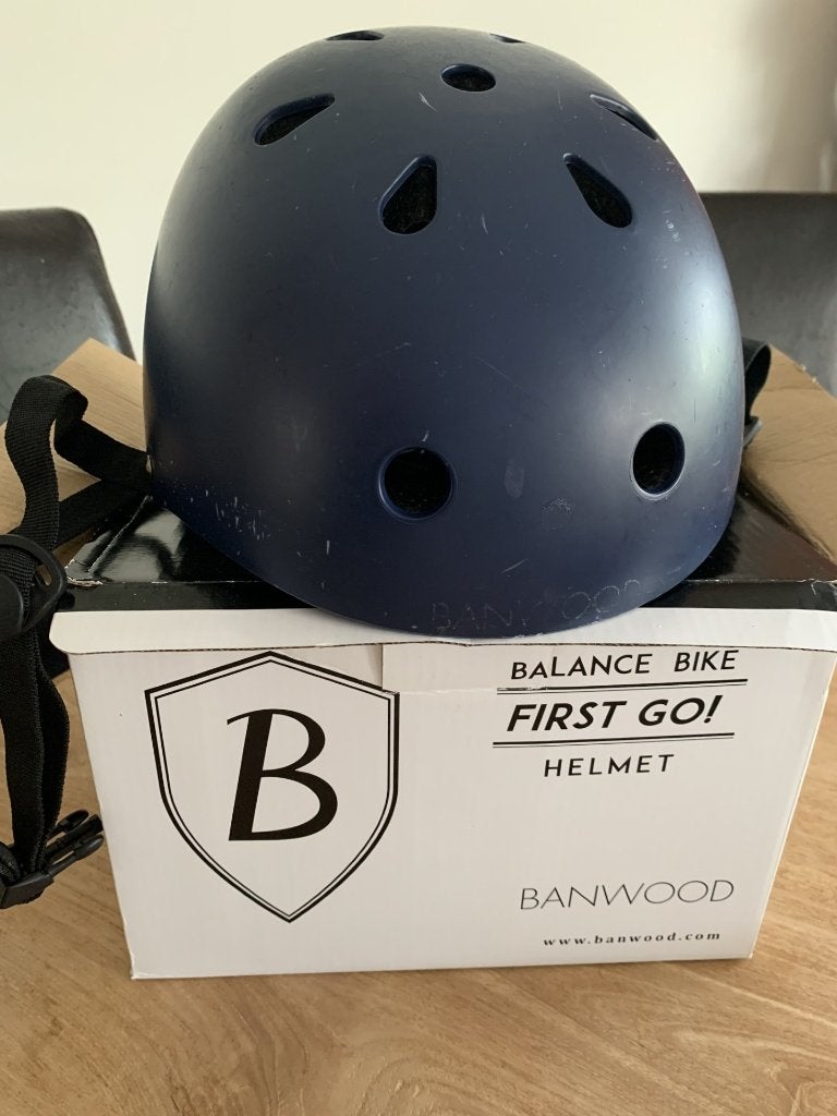 Kinderhelm / fietshelm - Banwood - First go - donkerblauw, Enlèvement, S, Garçon ou Fille, Banwood