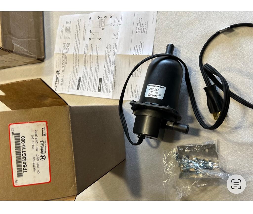 HOTSTART Engine Heater TPS052GT10-000 verwarmer 500W 240V, Ophalen of Verzenden, Nieuw