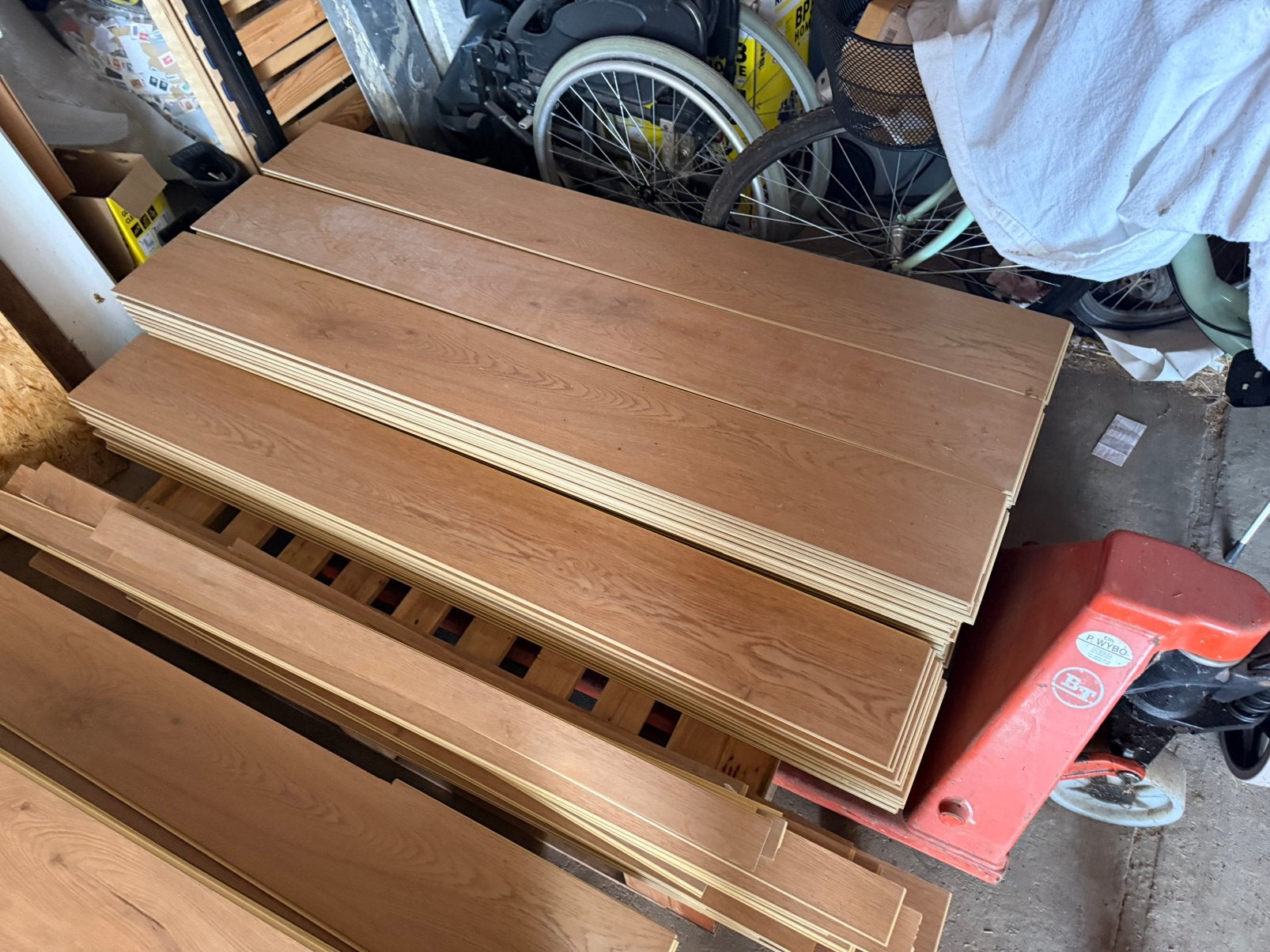 Pvc kliklaminaat coretec naturel, Doe-het-zelf en Bouw, Vloerdelen en Plavuizen, Ophalen, Zo goed als nieuw, Hout
