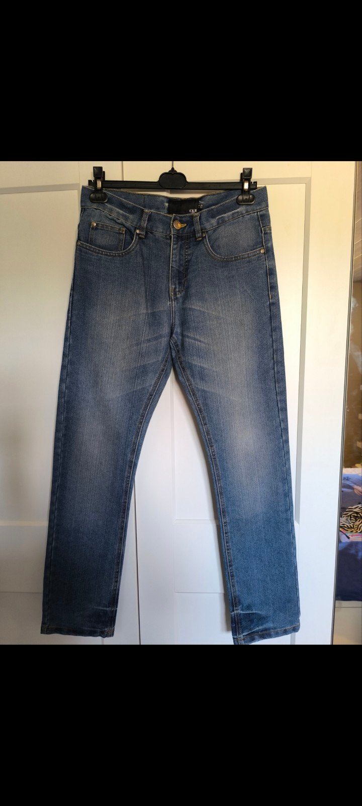 Mooie jeans checker 30-32, Kleding | Heren, Spijkerbroeken en Jeans, Ophalen of Verzenden
