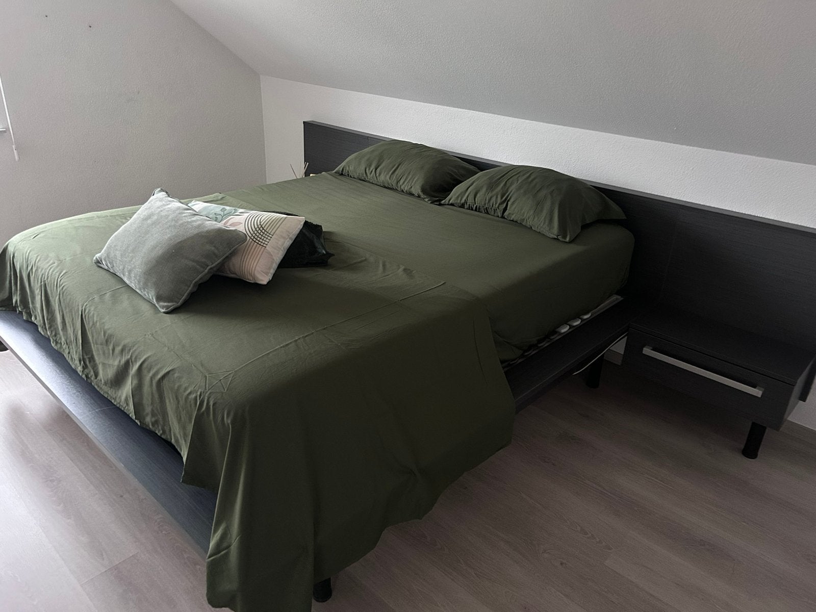 Bed 180 x 200, Brun, Enlèvement, Utilisé, 180 cm