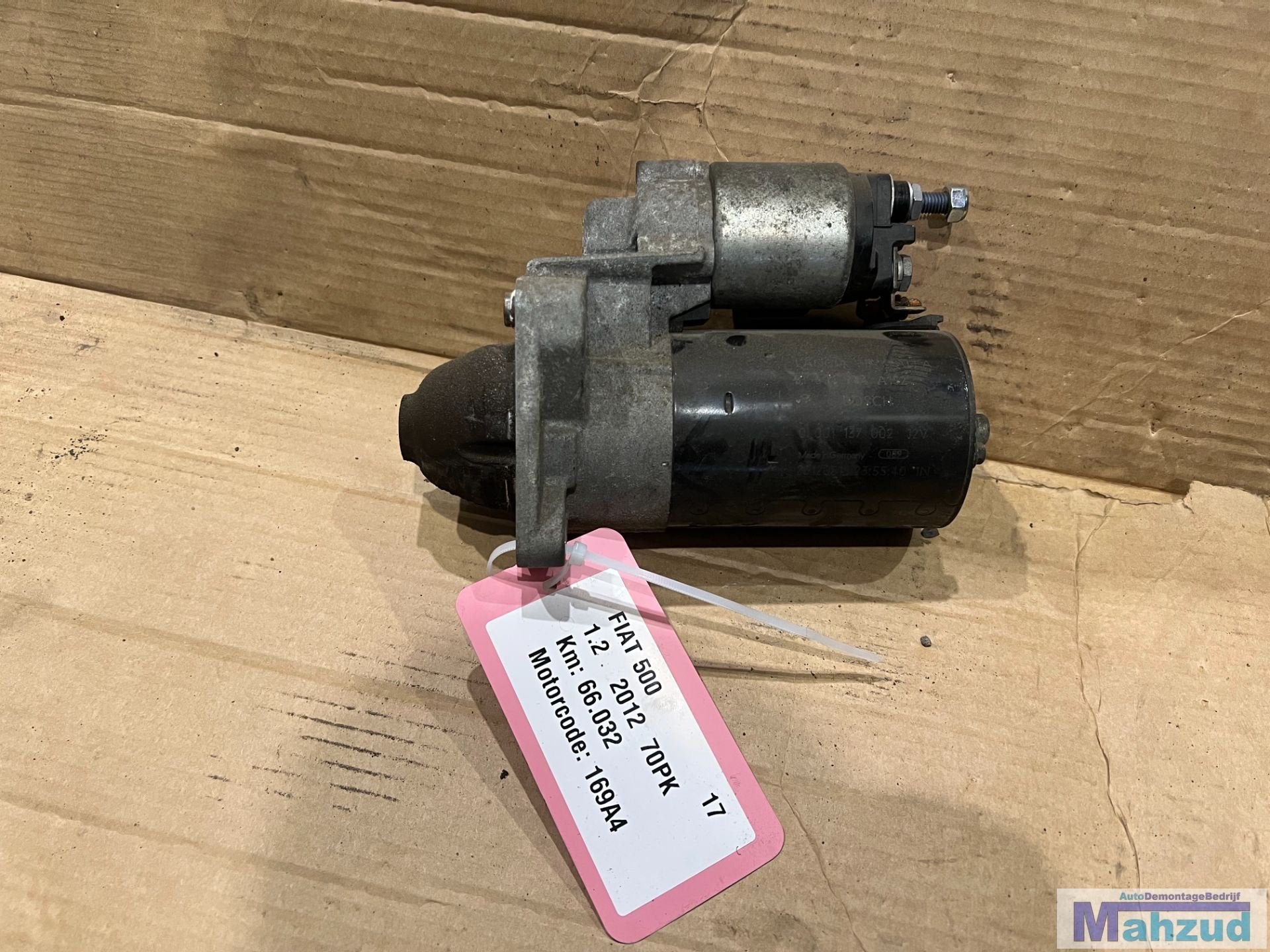 FIAT 500 1.2 D marreur 0001137002, Stellantis Europe S.p.A., Info@stellantis.com, Utilisé, Corso Giovanni Agnelli 200
10135  Turin, IT