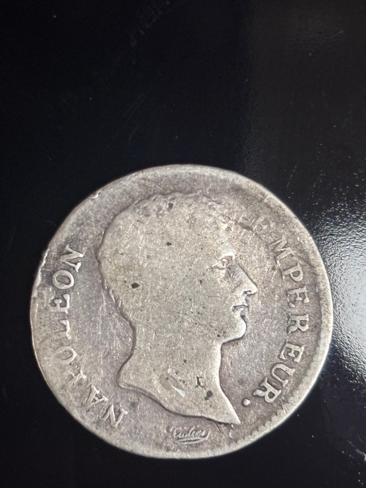 Zilveren munt  1fr napoleon 1806, Ophalen of Verzenden