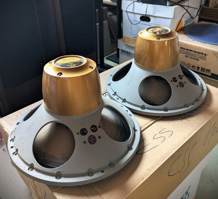 Tannoy Monitor Gold paire 12" Dual Concentric Alnico Drivers, TV, Hi-fi & Vidéo, Enceintes, Enlèvement, Utilisé, 60 à 120 watts