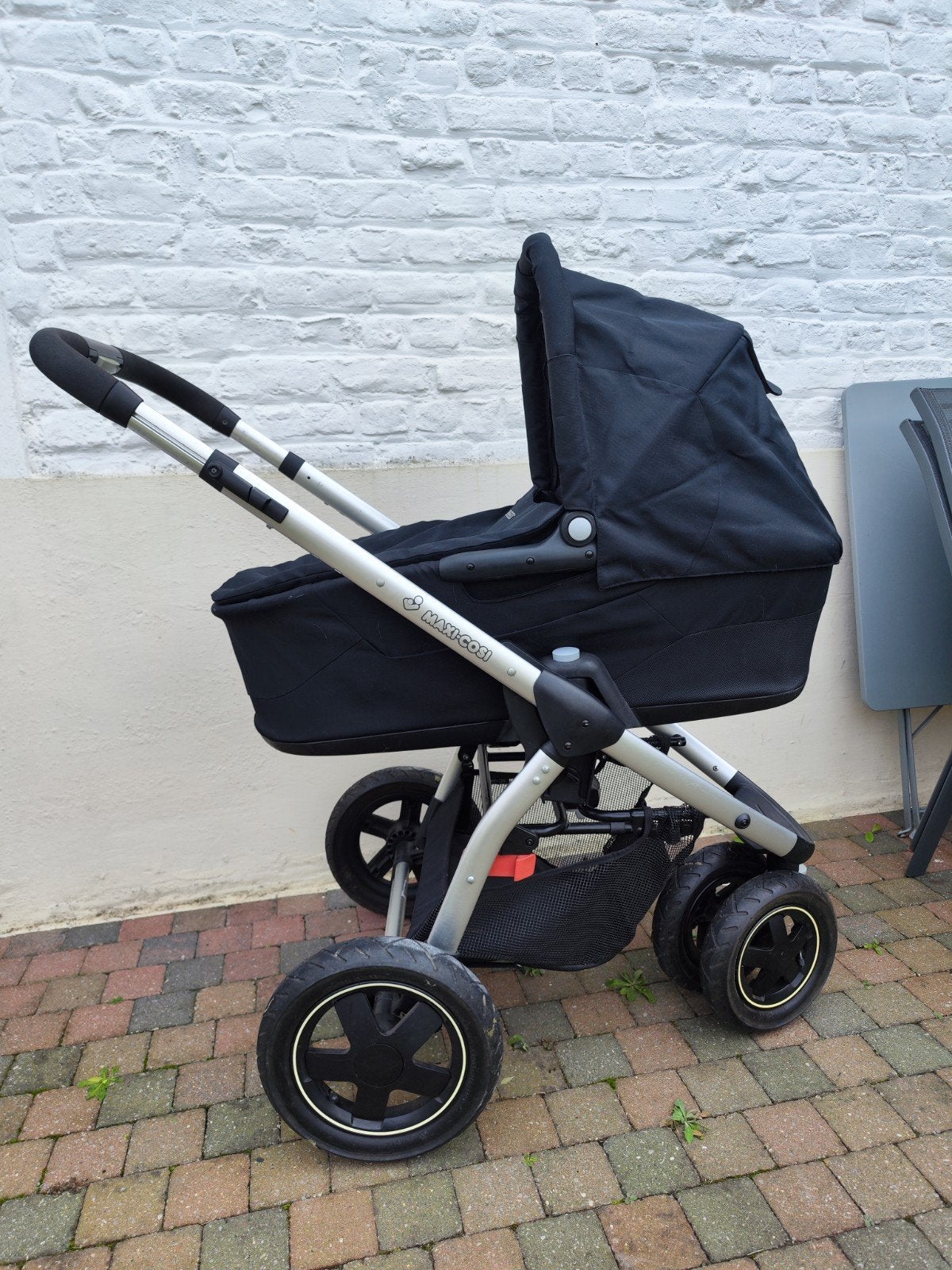 Ensemble Poussette Maxicosi + base Iso fix voiture, Pneus, Enlèvement, Utilisé, Poussette