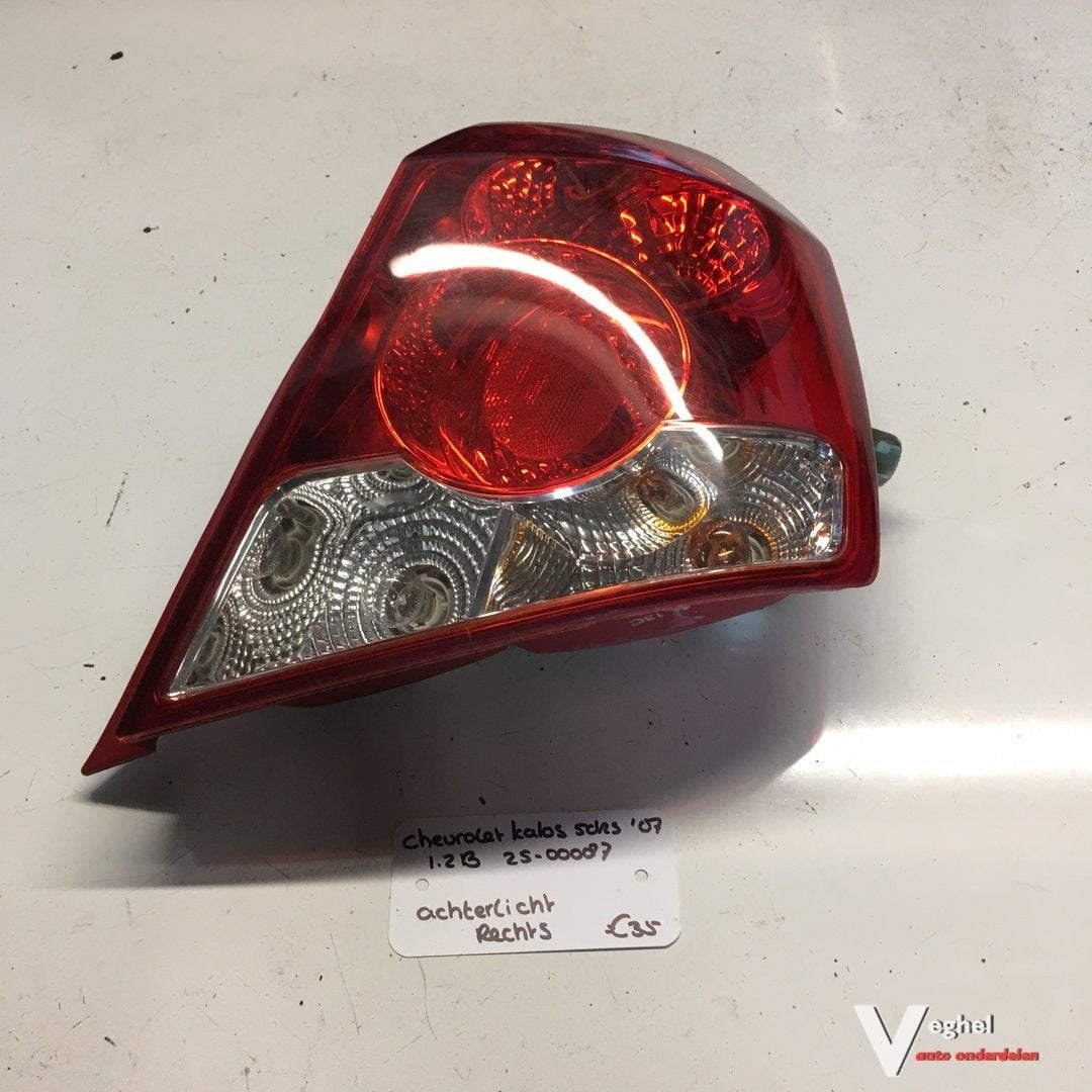 Chevrolet Kalos 2007 1.2 B 2500087   Achterlicht Rechstachte, Gebruikt, -, -, Ophalen of Verzenden