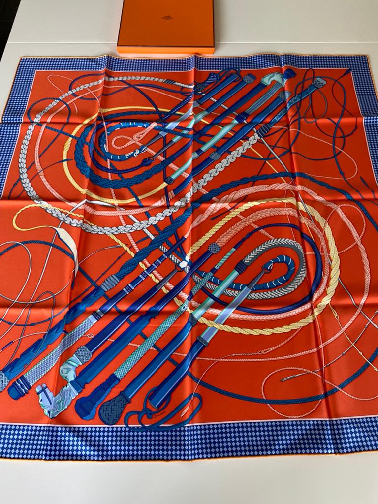 Hermès zijden foulard, Kleding | Dames, Mutsen, Sjaals en Handschoenen, Ophalen of Verzenden