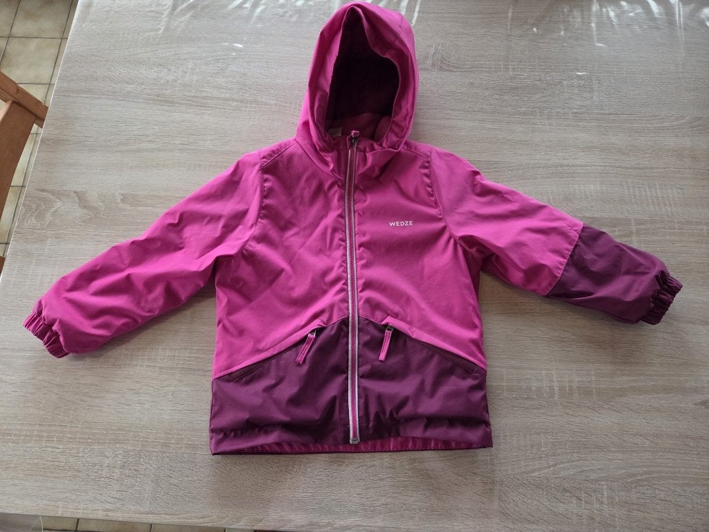 Warme en waterdichte jas, Kinderen en Baby's, Kinderkleding | Maat 98, Gebruikt, Meisje, Ophalen of Verzenden, DECATHLON.
