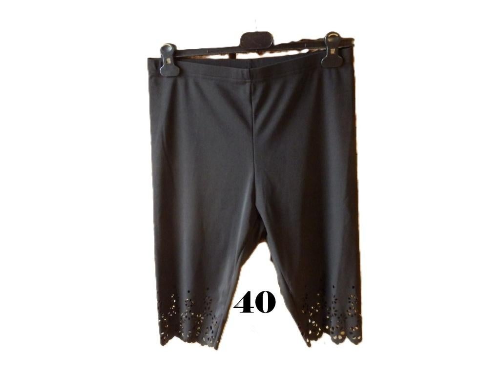(57) - pantacourt femme t.40 noir - shein -, Maat 38/40 (M), Zwart, Ophalen of Verzenden, Zo goed als nieuw
