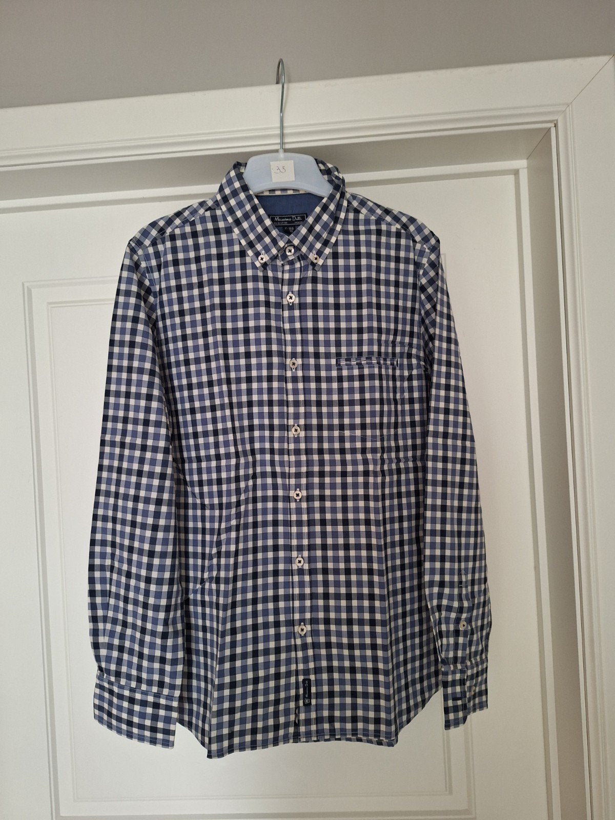 Mooi geruit jongenshemd Massimo Dutti maat 13-14 jaar, Enfants & Bébés, Garçon, Enlèvement ou Envoi, Chemise ou Chemisier, Comme neuf