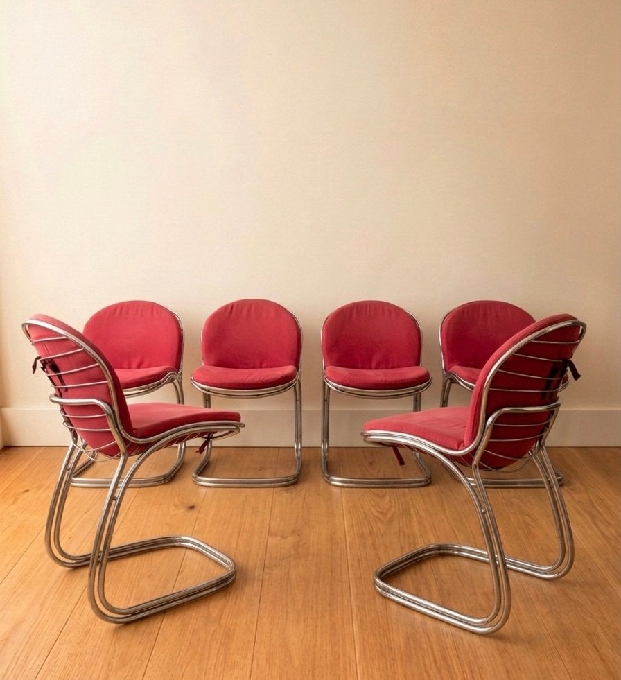 Chaises vintage (9) Gastone Rinaldi 'Sabrina', Enlèvement, Comme neuf