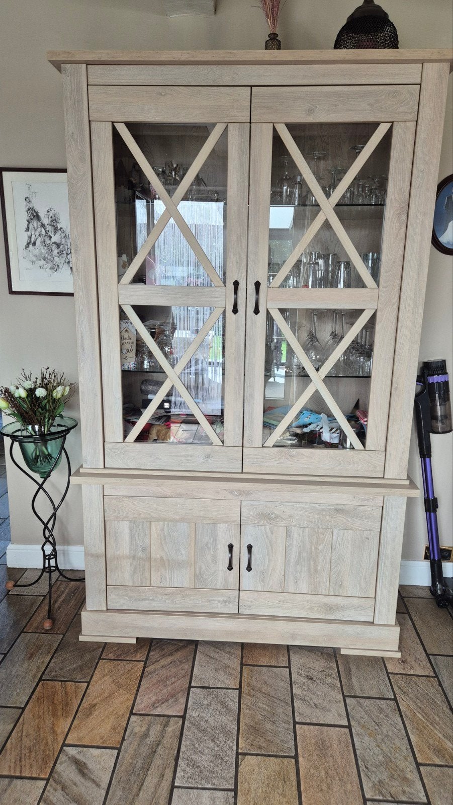 buffetkast, Avec porte(s), 25 à 50 cm, Autres essences de bois, Comme neuf