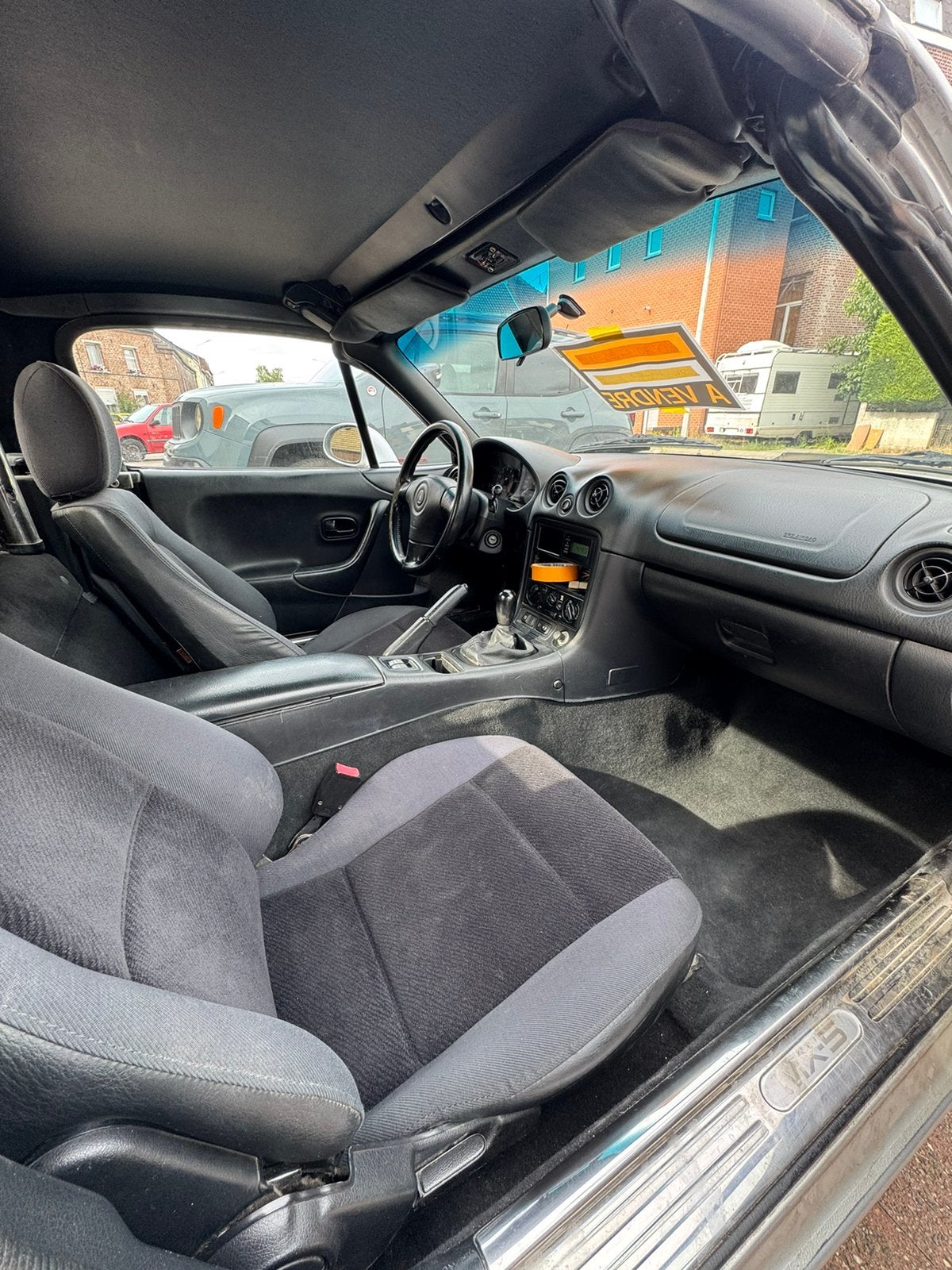 Mazda MX-5 NB 1.6 16V 110pk, Lichtmetalen velgen, Stof, Zwart, 4 cilinders