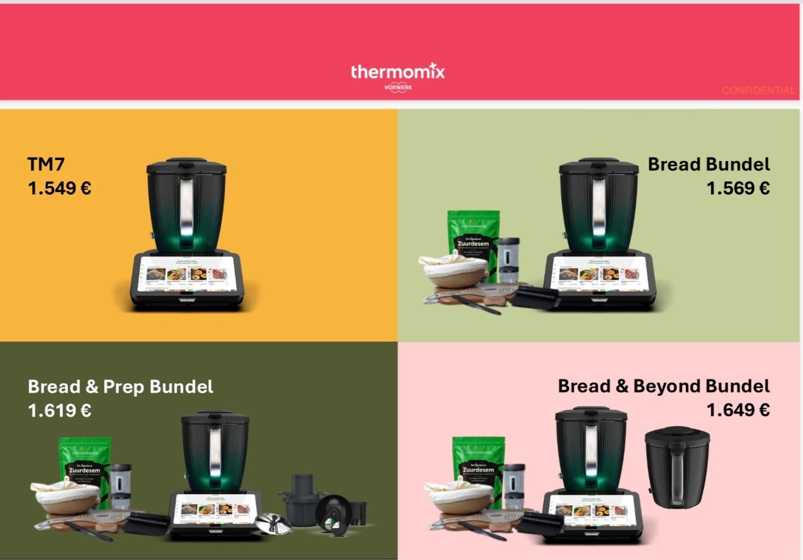 TM7 + 2e kom 1649€/TM7 +CUTTER 1619€ 0% krediet 😍, Nieuw, 3 snelheden of meer, Ophalen of Verzenden, 2 tot 3 liter