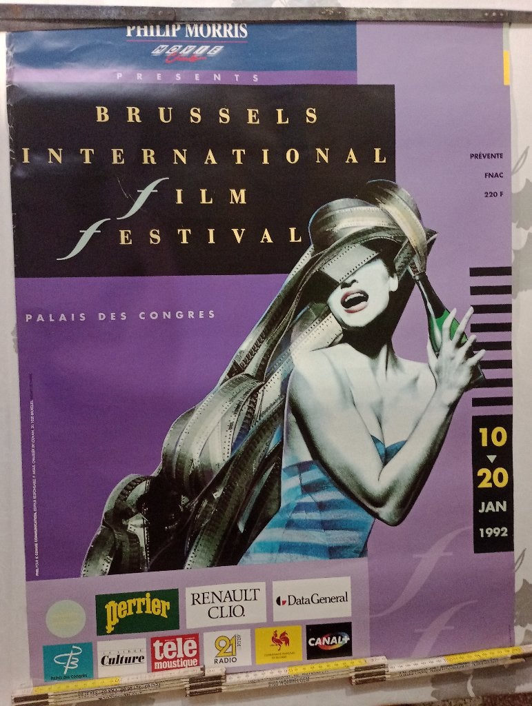 Affiche Brussels International Film Festival 1992 - 60x78, Enlèvement ou Envoi