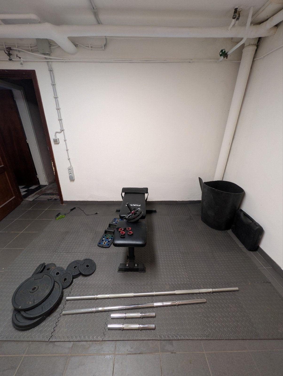 Fitness materiaal (stangs, platen etc...), Sport en Fitness, Fitnessmaterialen, Ophalen