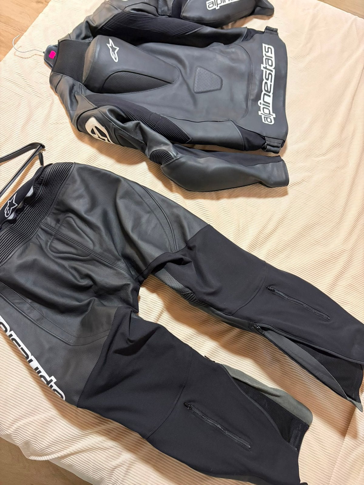 Alpine star motokleding set leer, Motoren, Ophalen of Verzenden, Jas | leer