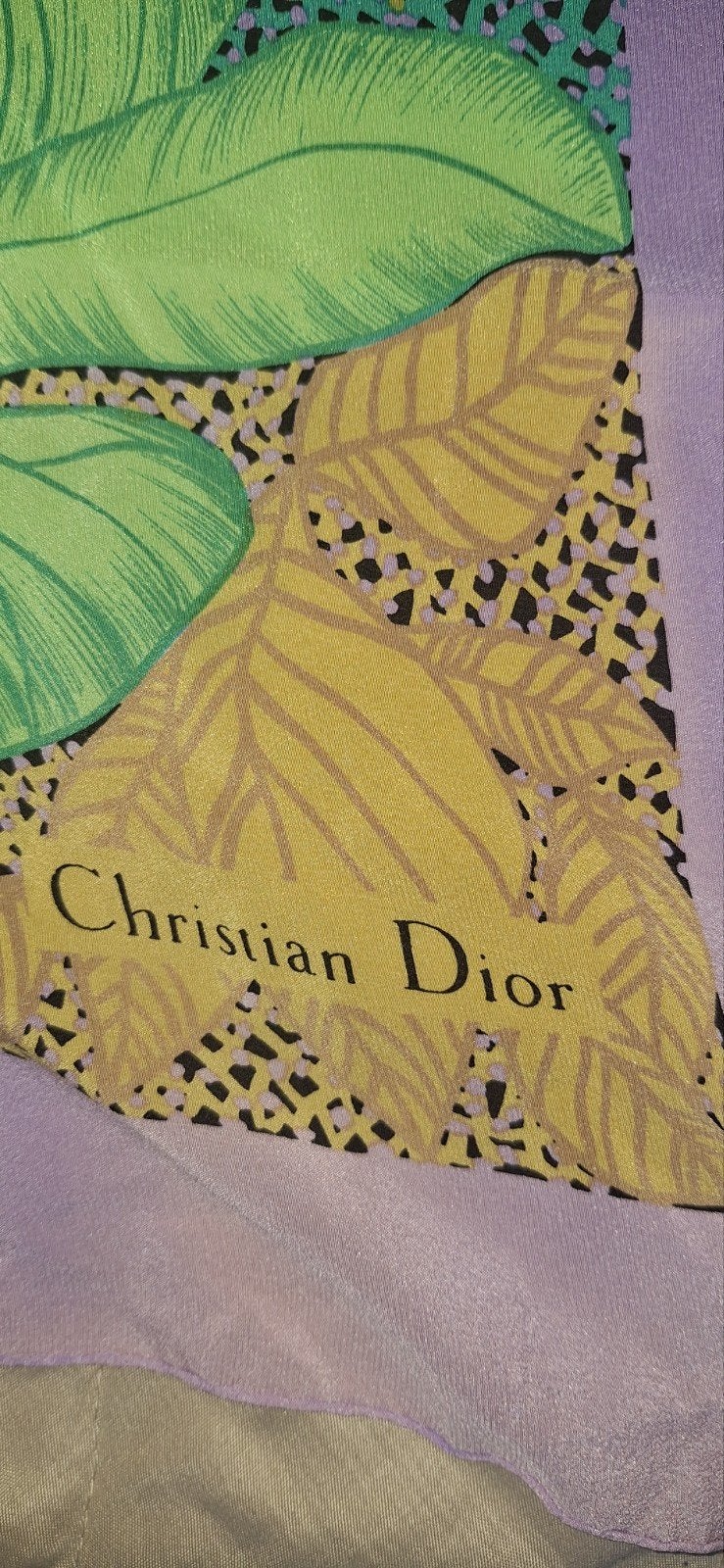 Carré de soie vintage Christian Dior – Imprimé Tropical Perr, Enlèvement, Femmes, Christian Dior