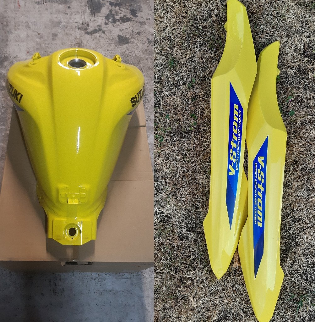 benzine tank en zij cover v strom 650 2026, Ophalen, Gebruikt