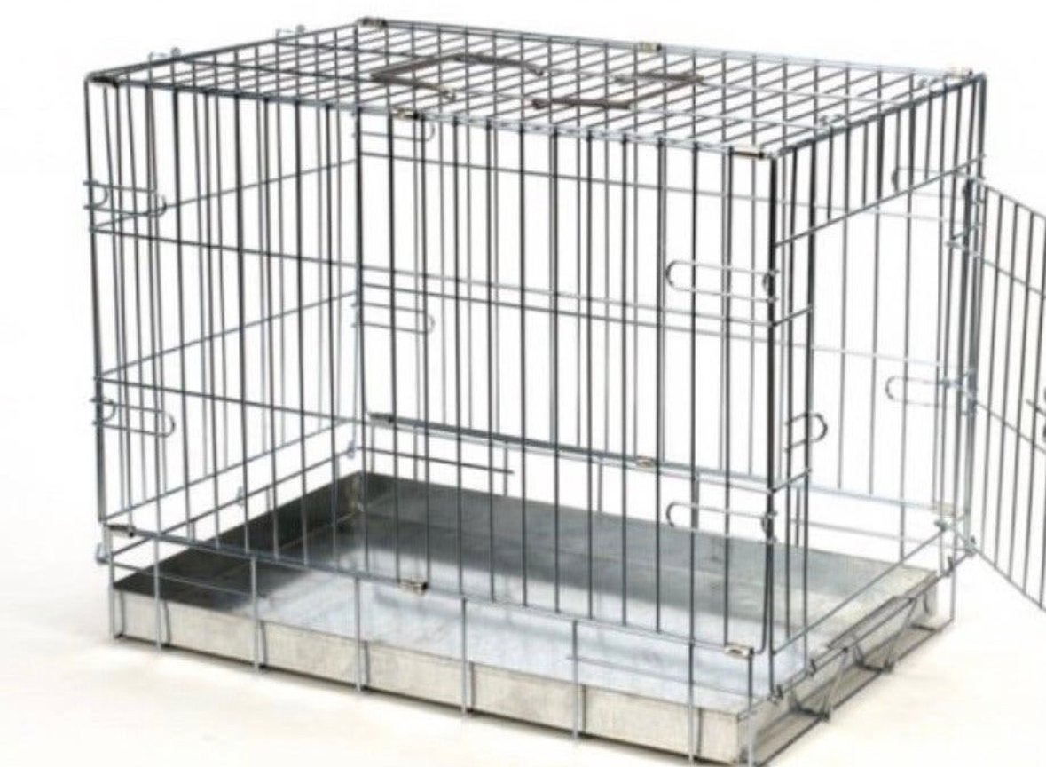 Bench verzinkt 2 deurs voor honden of katten, Ophalen, Zo goed als nieuw