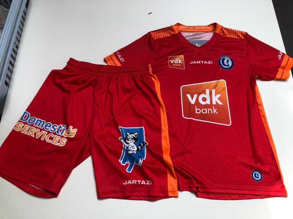 Keepertenue KAA Gent - Jartazi - 13/14 jaar, Enlèvement ou Envoi, Comme neuf, Garçon ou Fille, Vêtements de sport ou Maillots de bain