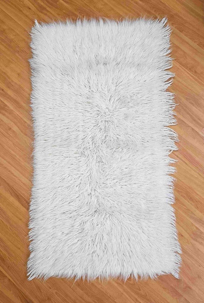 Wollen Flokati kleed 142/70 cm, Ophalen of Verzenden, Gebruikt, Overige stijlen