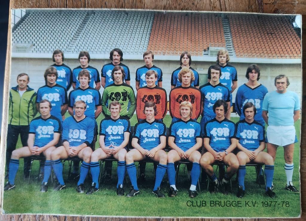 Club brugge 1977-78 met handtekeningen, Verzamelen, Ophalen, Gebruikt, Poster, Plaatje of Sticker