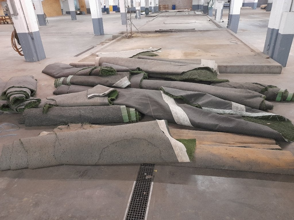 Grasmatten overschotten  Lengte 2, 3, 4 en 5m, Ophalen, Gebruikt, 20 m² of meer, Kunstgras