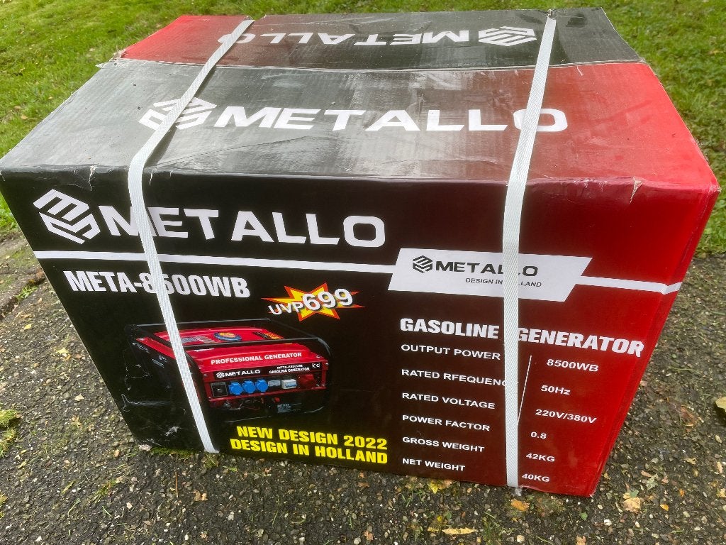 Generator nieuw, Doe-het-zelf en Bouw, Ophalen, Nieuw, Elektrisch startend