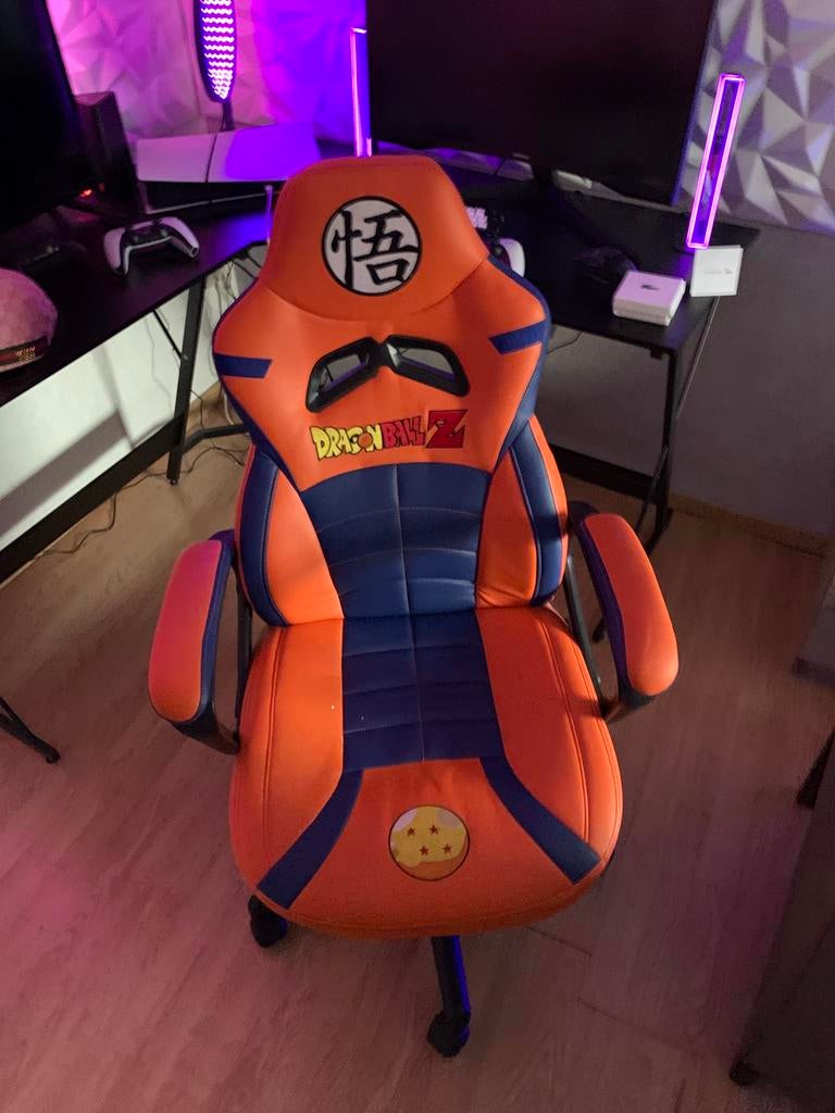 Chaise gaming DBZ subsonic, Comme neuf, Chaise de bureau de gaming, Enlèvement, Orange