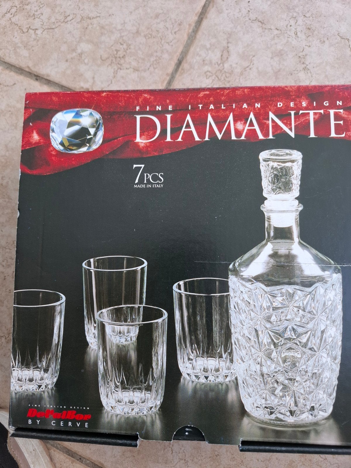 Geschenkset Diamante. Italiaans desing, Ophalen, Nieuw, Borrel- of Shotglas