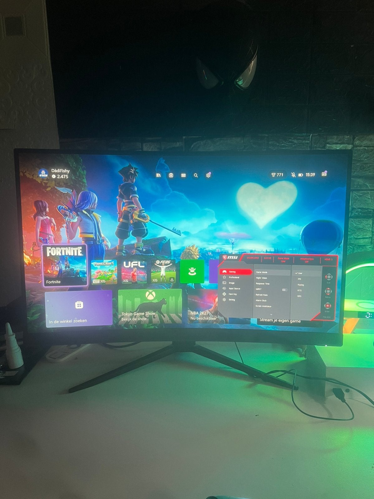 MSI - 180hz - 27inch Monitor(ZO SNEL MOGELIJK WEG!), Informatique & Logiciels, Gaming, HD, VA, Comme neuf