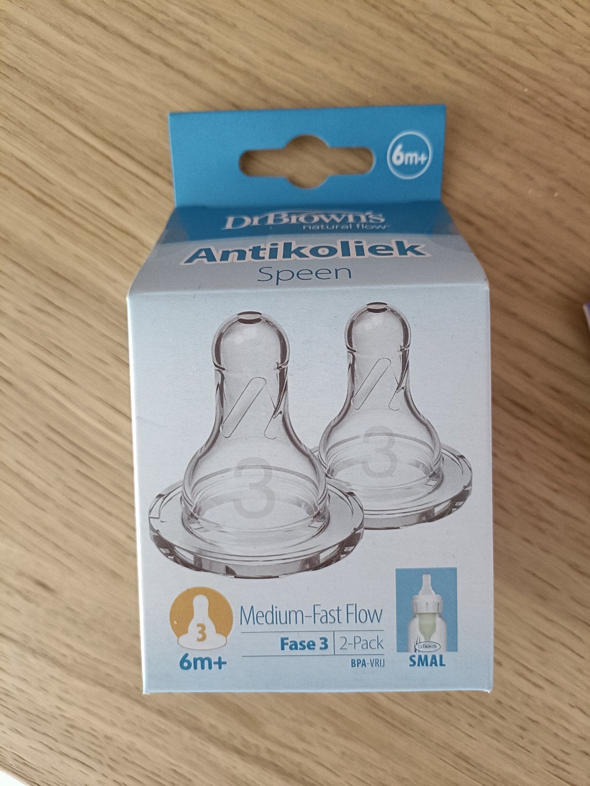 Gratis dr Brown antikoliek speen, Kinderen en Baby's, Ophalen