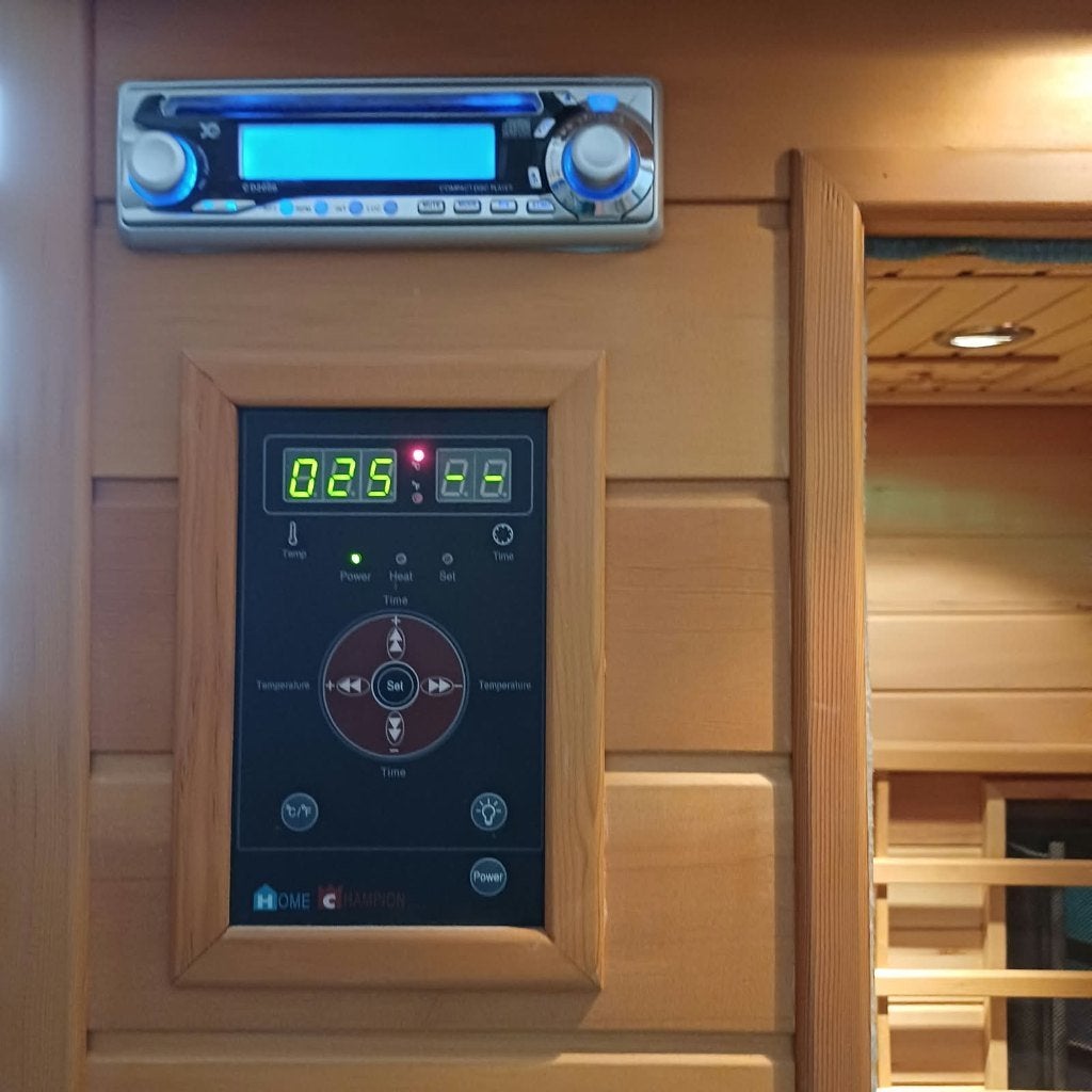 Cabine infrarouge  bois de cèdre, Sports & Fitness, Enlèvement, Comme neuf, Sauna complet