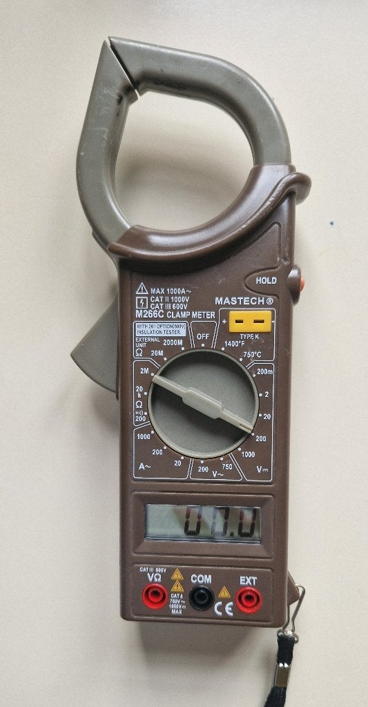 Mastech M266C clampmeter, multimeter en isolatietester, Doe-het-zelf en Bouw, Ophalen of Verzenden, Gebruikt, Multimeter