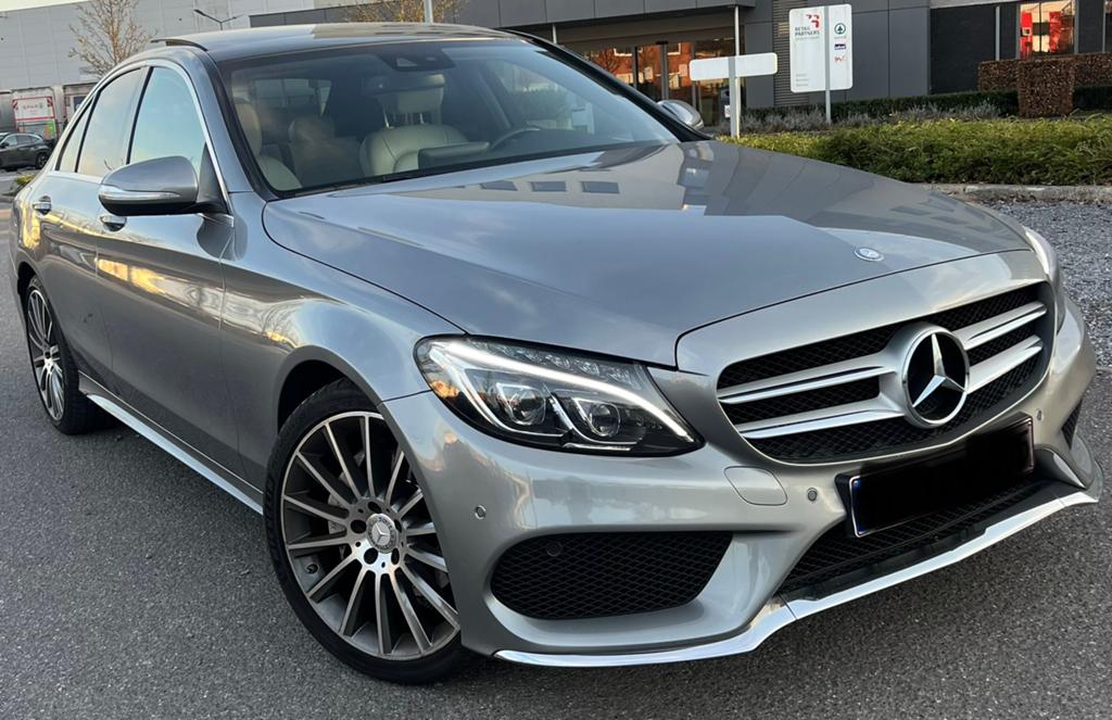 Mercedes C200 AMG-Pack benzine!, Auto's, Automaat, Leder, Particulier, Bi-Xenon koplampen