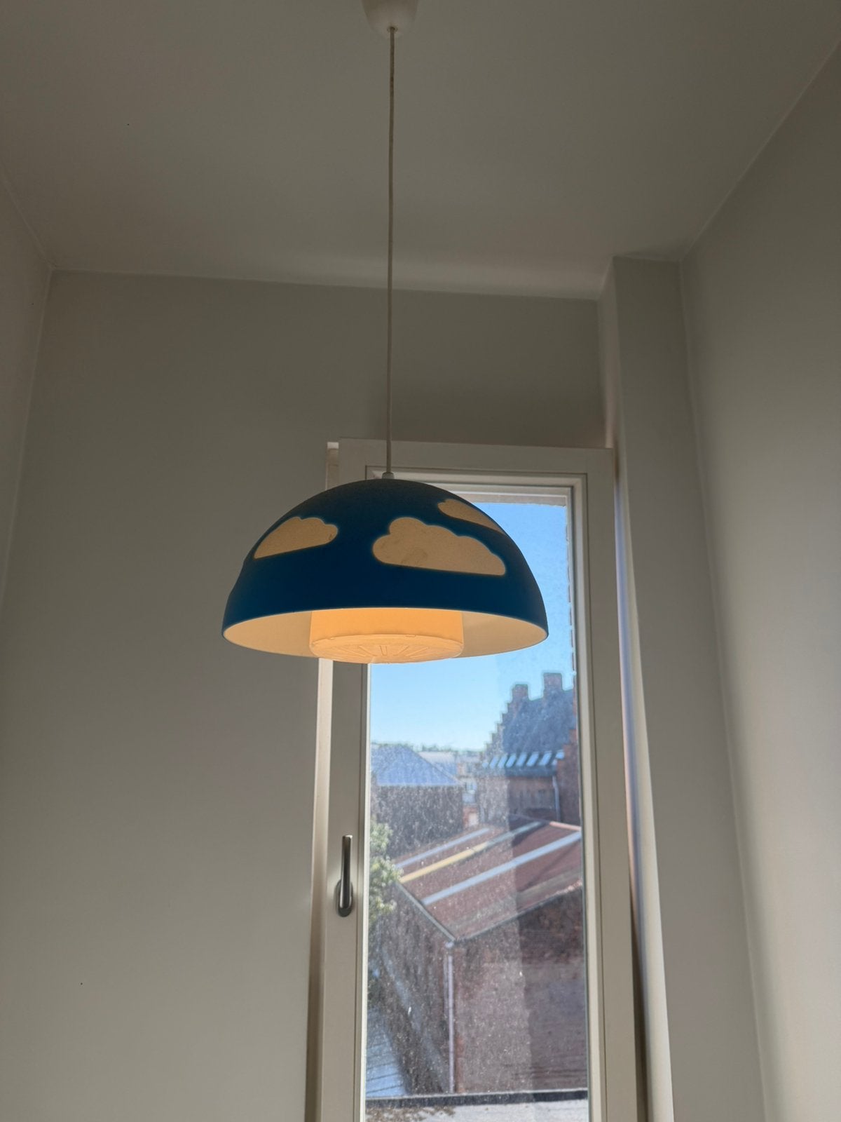 Vintage IKEA SKOJIG Cloud Pendant Lamp Henrik Preutz, Ophalen, Zo goed als nieuw, Kunststof, Vintage, ikea, colorful
