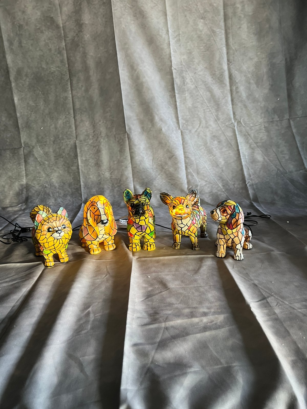 Veel diverse honden beeldjes met lamp - nieuw - (zie fotos), Huis en Inrichting, Ophalen of Verzenden, Zo goed als nieuw