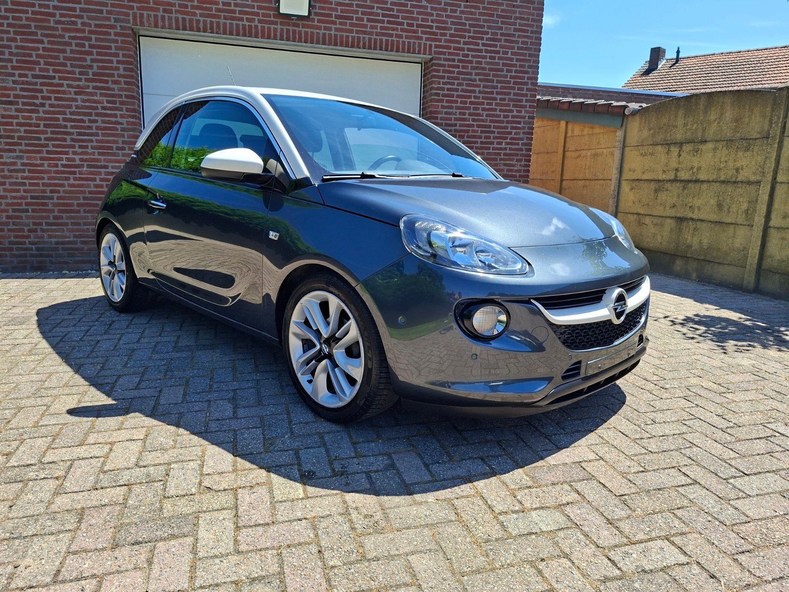 Opel Adam 1.0 Turbo 2017 gekeurd voor verkoop, Autos, Opel, Euro 6, Intérieur cuir, Boîte manuelle, Noir