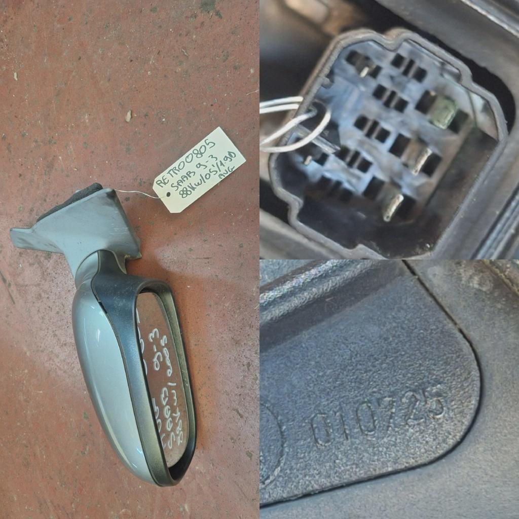 SAAB 9-3 1.9D/05' LINKER VOORSPIEGEL, Auto-onderdelen, Ophalen, Gereviseerd, Saab