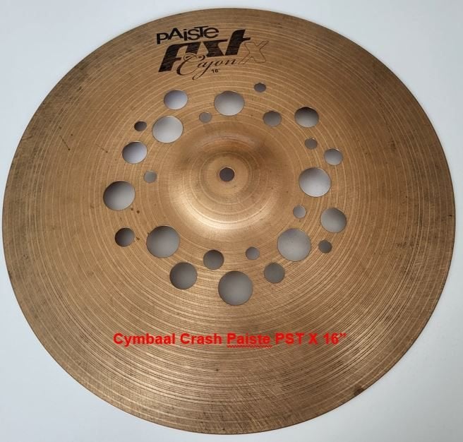 Cymbaal Crash Paiste PST X 16” voor Cajon, Musique & Instruments, Percussions, Enlèvement, Comme neuf, Autres types