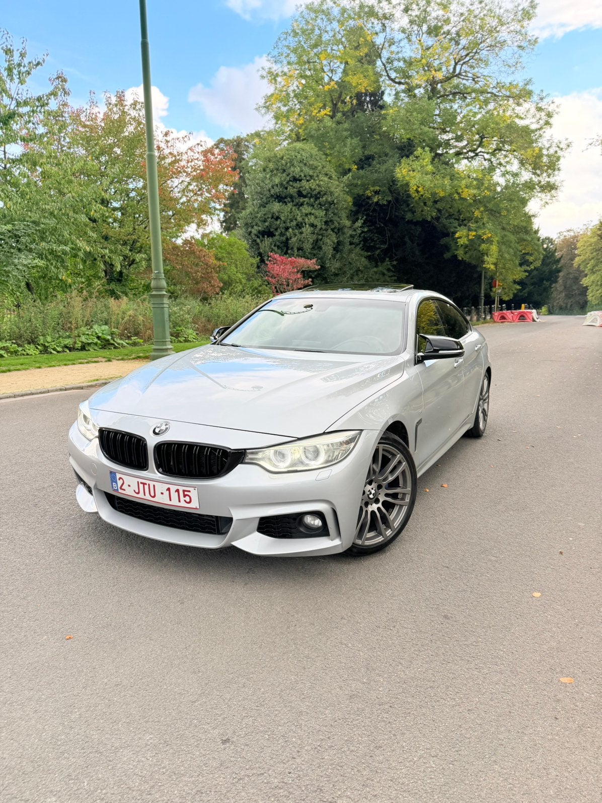 Bmw 420D Euro6b Full option, Autos, Cuir, Argent ou Gris, Achat, Noir