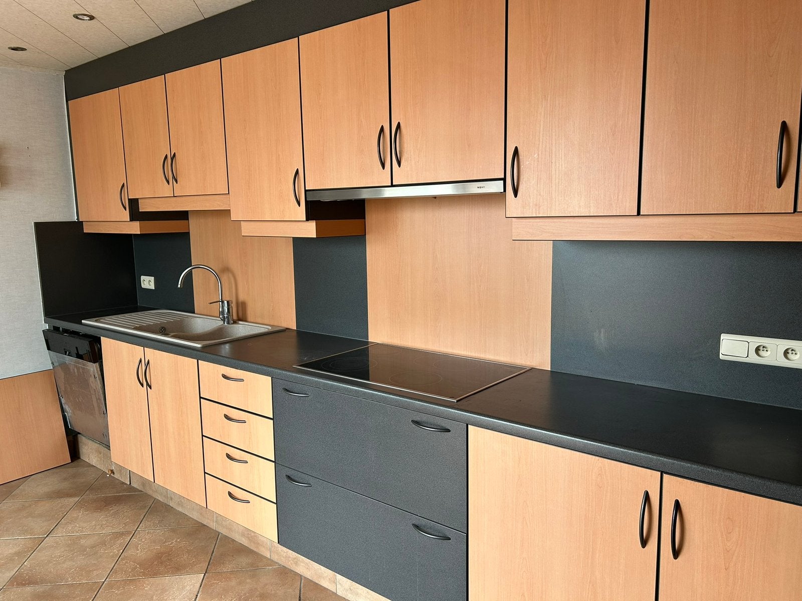 Keuken, Ophalen, Gebruikt, Bruin, Dubbelwandige keuken
