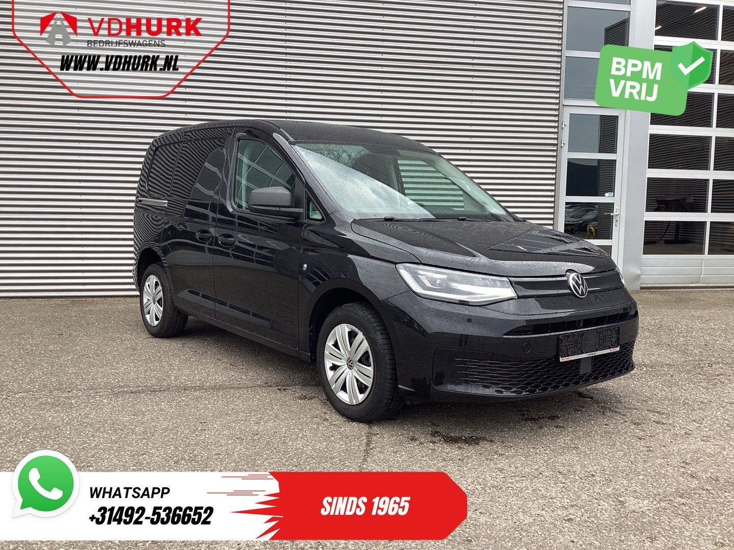 Volkswagen Caddy Cargo 1.5 TSI 115 pk DSG Aut. BENZINE LED/, Auto's, Automaat, Zwart, Bedrijf, Electronic Stability Program (ESP)