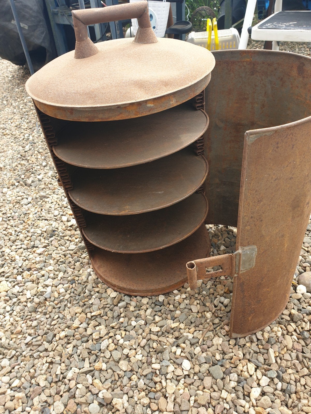 antieke oven  ,voor vlaaien naar de bakker te brengen !, Ophalen of Verzenden