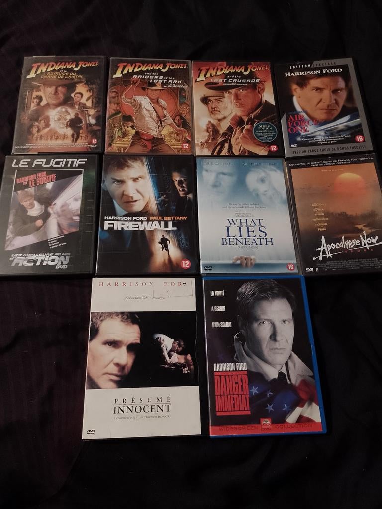 A vendre en DVD 10 films Harrison Ford, À partir de 9 ans, Enlèvement ou Envoi, Comme neuf, Action