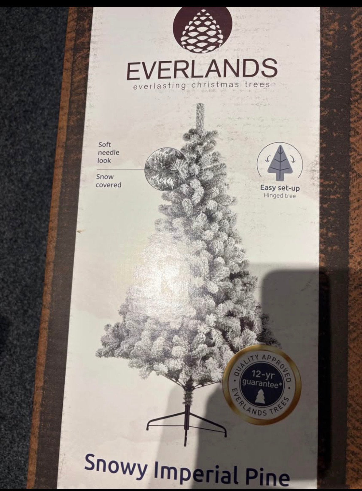 Sapin de noel boule de noël or et mauve guirlande lumineuse, Ophalen, Zo goed als nieuw